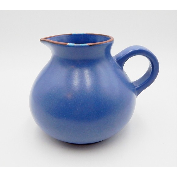 Dansk Mesa Blue Water Drink Pitcher Jug 48 Oz Portugal - Picture 3 of 11